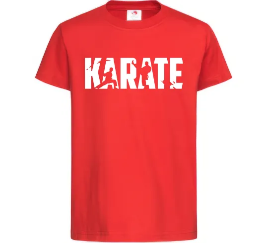 Детская футболка Karate силуети Красный фото