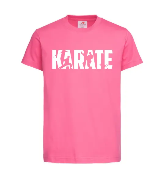 Детская футболка Karate силуети Ярко-розовый фото