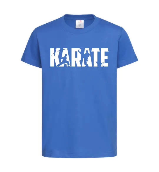 Детская футболка Karate силуети Ярко-синий фото