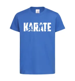 Дитяча футболка Karate силуети Яскраво-синій фото