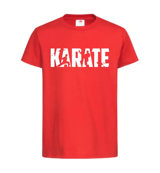 Детская футболка Karate силуети Красный фото