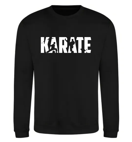 Свитшот Karate силуети Черный фото
