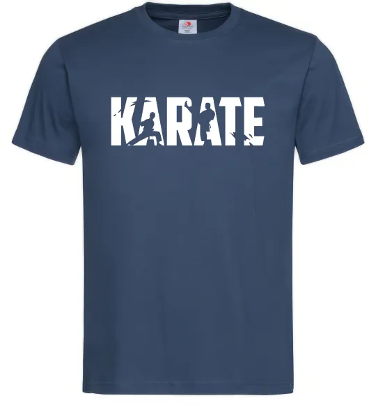 Мужская футболка Karate силуети Темно-синий фото