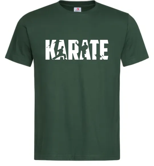 Мужская футболка Karate силуети Темно-зеленый фото