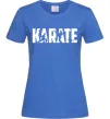 Женская футболка Karate силуети Ярко-синий фото