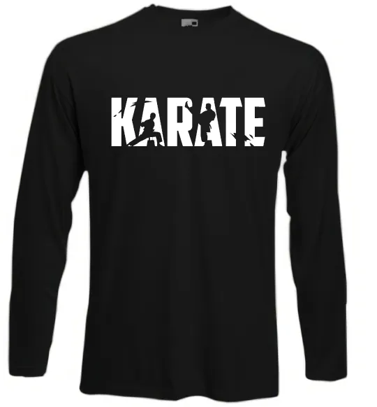 Лонгслив Karate силуети Черный фото