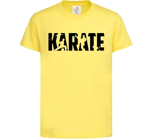 Детская футболка Karate силуети Лимонный фото