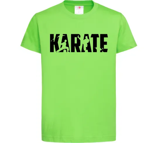 Детская футболка Karate силуети Лаймовый фото