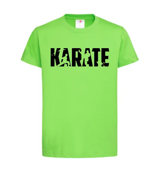 Детская футболка Karate силуети Лаймовый фото