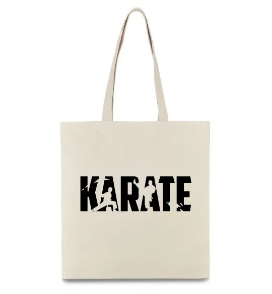 Эко-сумка Karate силуети Бежевый фото