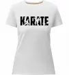 Женская премиум футболка Karate силуети Белый фото