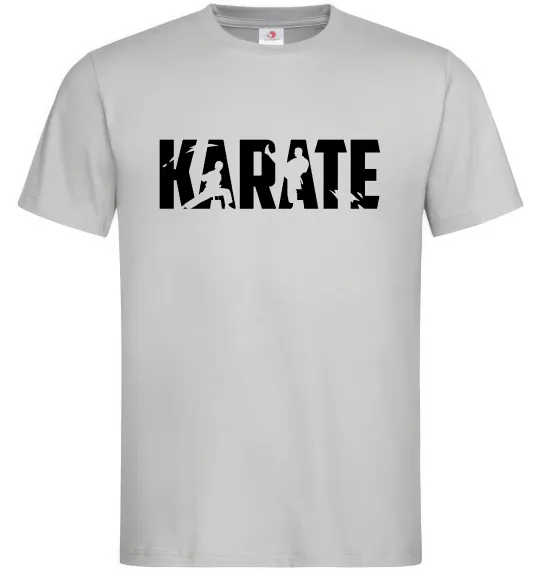 Мужская футболка Karate силуети Серый фото