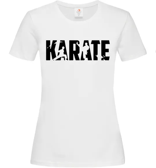Женская футболка Karate силуети Белый фото