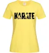 Женская футболка Karate силуети Лимонный фото
