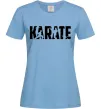 Женская футболка Karate силуети Голубой фото