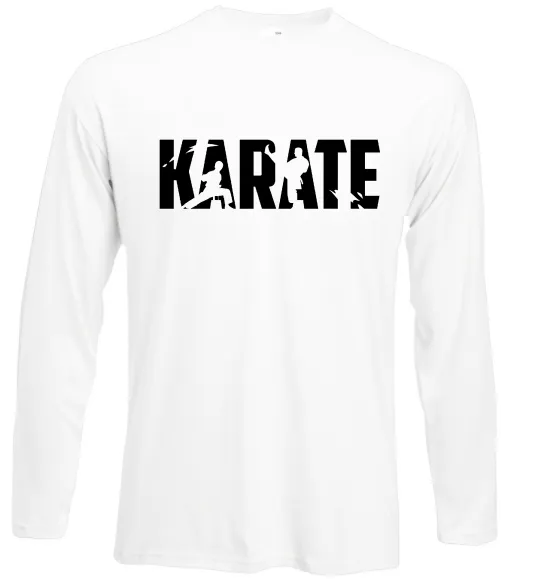 Лонгслив Karate силуети Белый фото