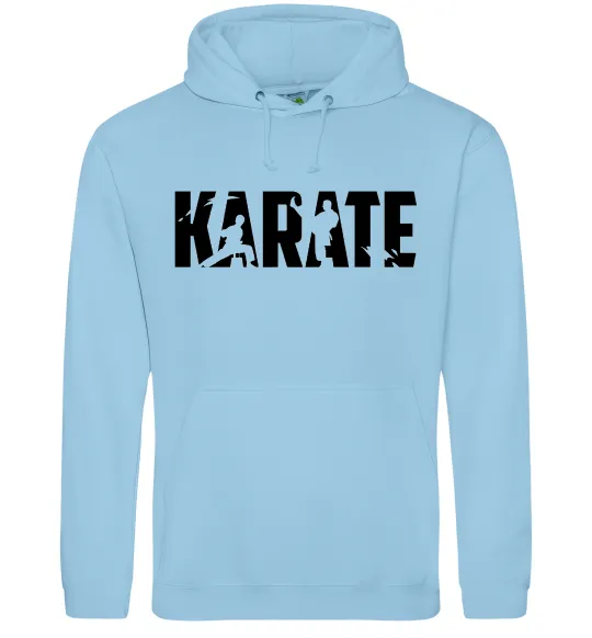 Женская толстовка (худи) Karate силуети Голубой фото
