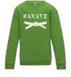 Детский Свитшот Карате пояс Лаймовый фото