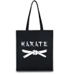 Эко-сумка Карате пояс Черный фото