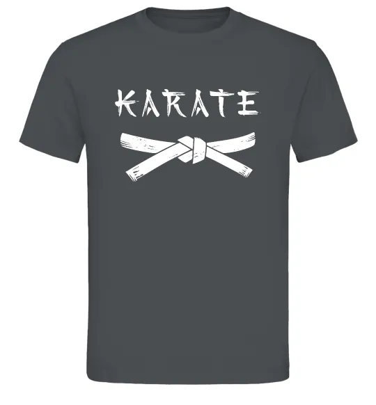 Мужская футболка Карате пояс Графит фото