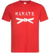 Мужская футболка Карате пояс Красный фото
