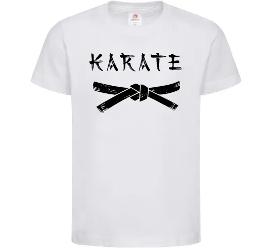 Детская футболка Карате пояс Белый фото