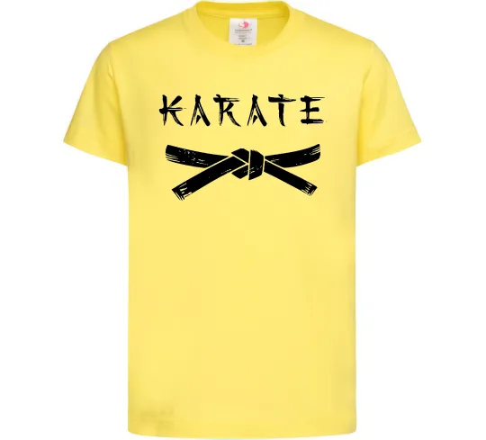 Детская футболка Карате пояс Лимонный фото