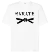 Футболка Оверсайз Карате пояс Белый фото