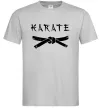 Мужская футболка Карате пояс Серый фото