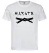 Мужская футболка Карате пояс Белый фото