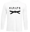 Лонгслив Карате пояс Белый фото