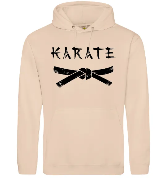 Женская толстовка (худи) Карате пояс Песочный фото