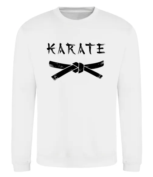 Свитшот Карате пояс Белый фото