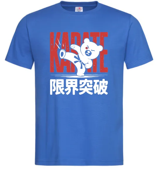 Мужская футболка Карате ведмедик Ярко-синий фото