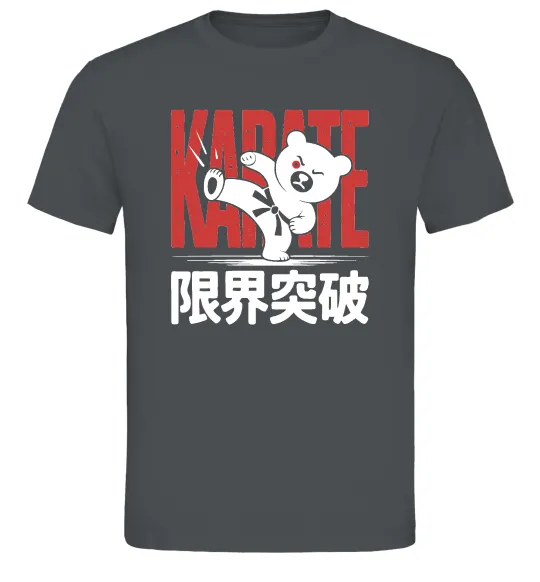 Мужская футболка Карате ведмедик Графит фото