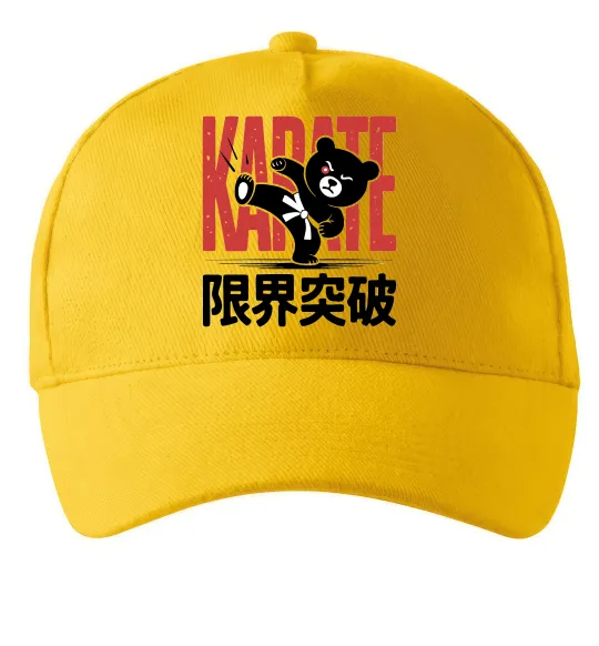 Кепка Карате ведмедик Солнечно желтый фото