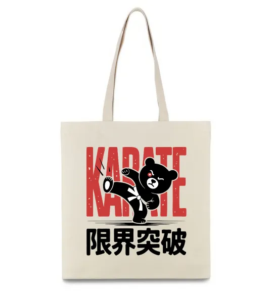 Эко-сумка Карате ведмедик Бежевый фото