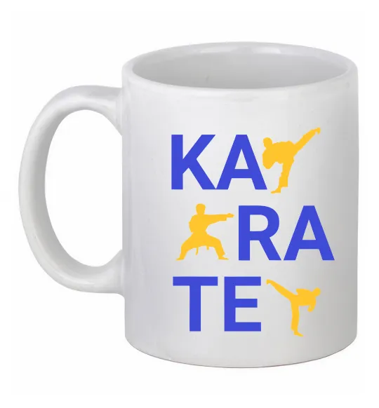 Чашка керамическая Ка-ра-те Белый фото