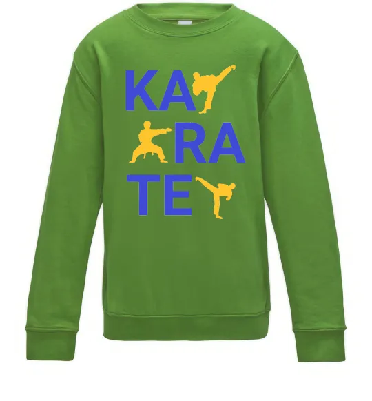 Детский Свитшот Ка-ра-те Лаймовый фото