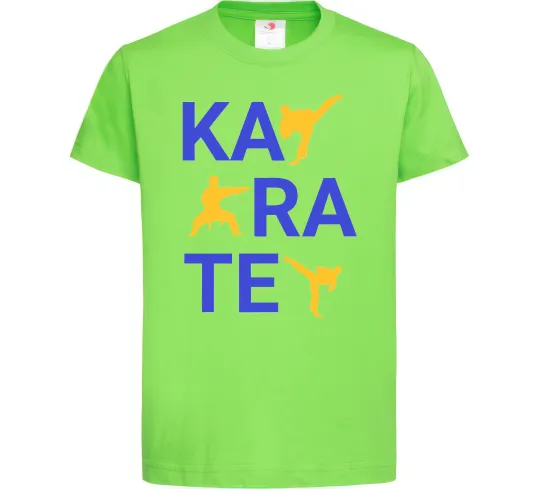 Детская футболка Ка-ра-те Лаймовый фото