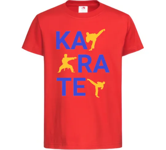 Детская футболка Ка-ра-те Красный фото