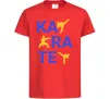 Детская футболка Ка-ра-те Красный фото