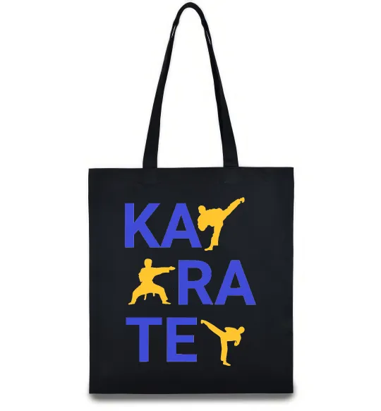 Эко-сумка Ка-ра-те Черный фото