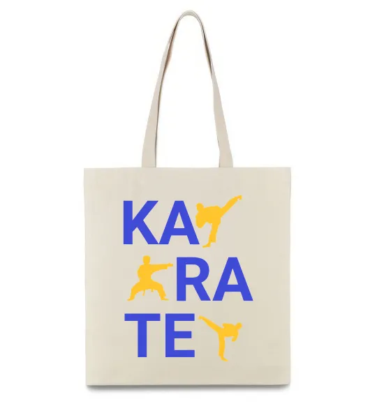 Эко-сумка Ка-ра-те Бежевый фото