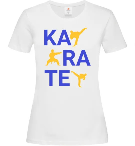 Женская футболка Ка-ра-те Белый фото