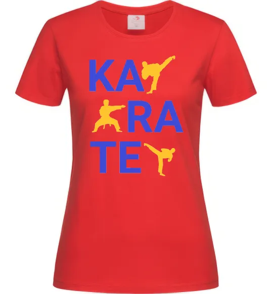 Женская футболка Ка-ра-те Красный фото