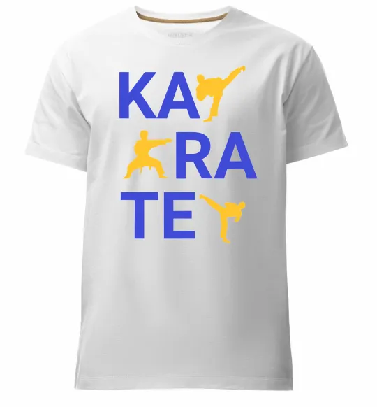 Мужская премиум футболка Ка-ра-те Белый фото