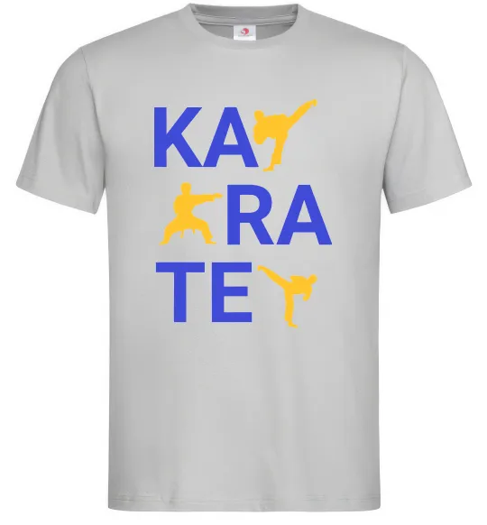 Мужская футболка Ка-ра-те Серый фото