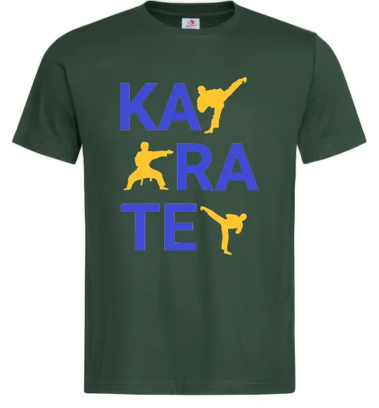 Мужская футболка Ка-ра-те Темно-зеленый фото
