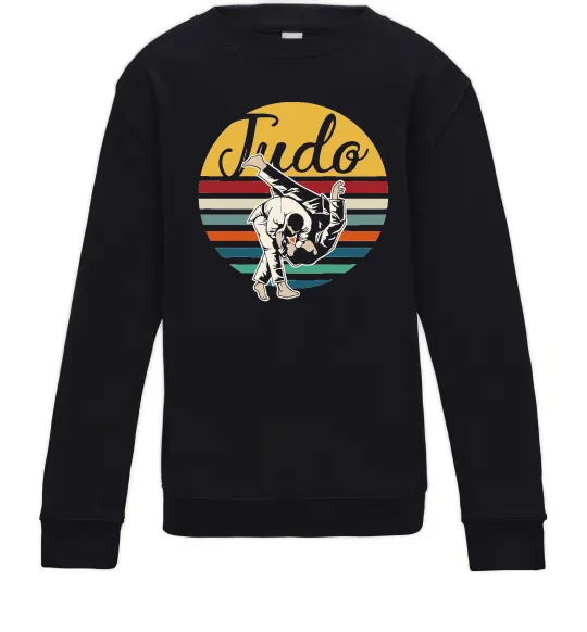 Детский Свитшот Дзюдо Judo Черный фото
